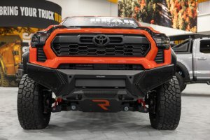 Toyota Tacoma Bumper - Front - Go Rhino - Element with Power Bar - Textured Black - `24-`26